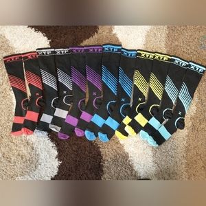 6 pairs Extreme Fit Compression Socks Men's Large